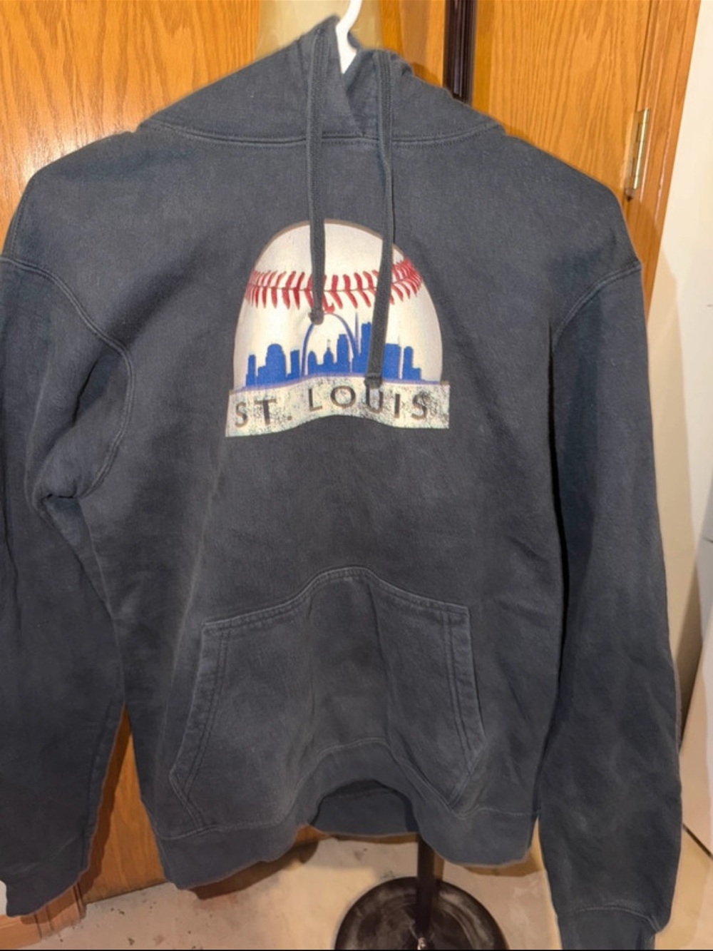 St. Louis Baseball Graphic Hooded Sweatshirt - Navy